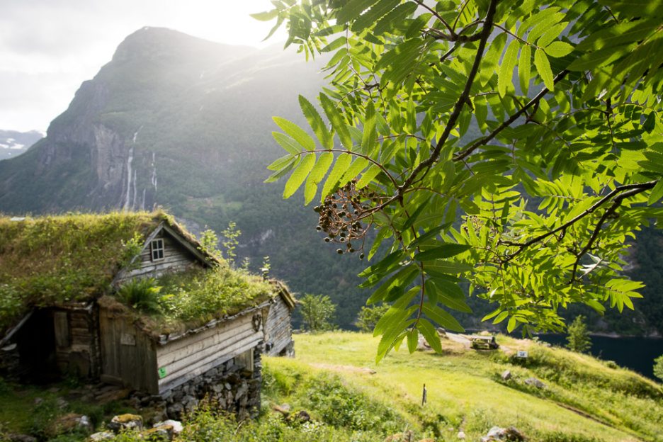 Skageflå mountain farm in Geirangerfjord