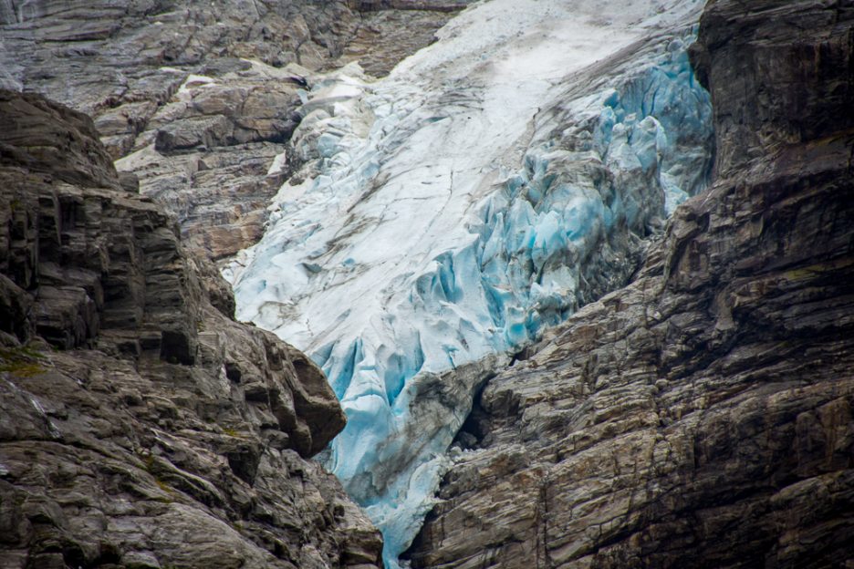 ledovec Kjenndalsbreen v národním parku Jostedalsbreen