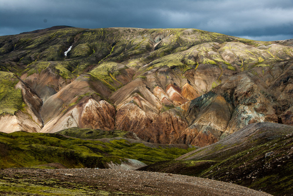 Duhové hory poblíž Landmannalaugar, Island