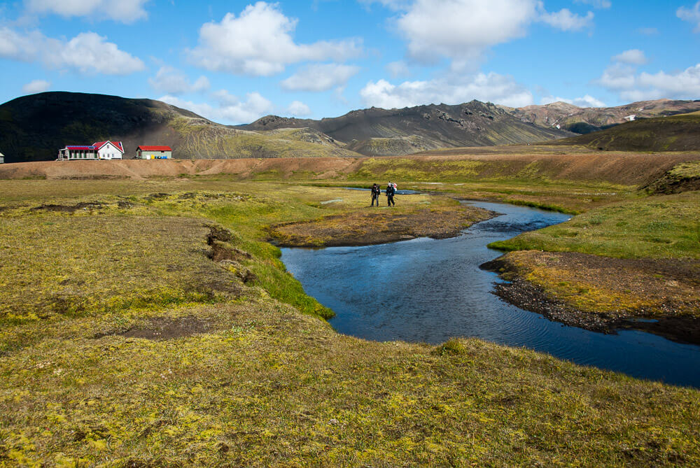 Jídlo a pitná voda na Laugavegur treku na Islandu
