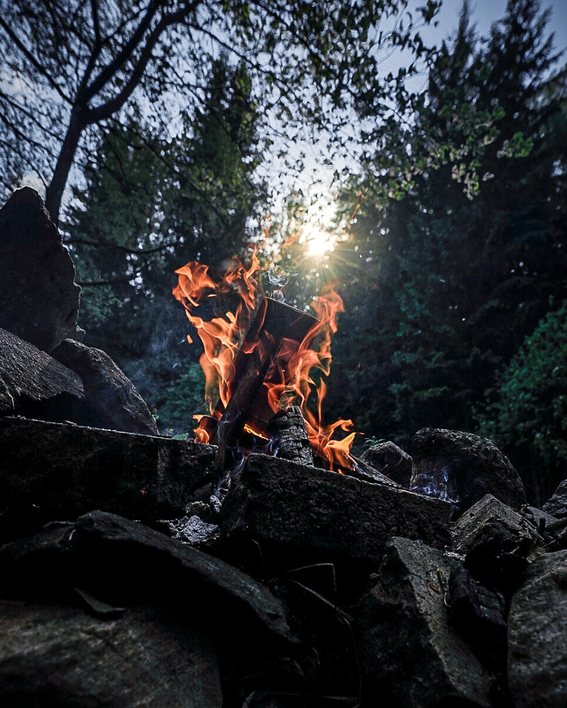 Rozdělávání ohně ve Švédsku