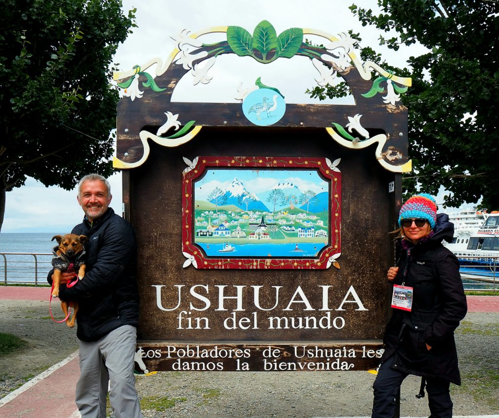 Marie s manželem v jihoargentinské Ushuaia