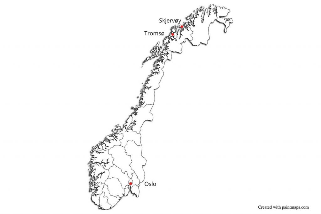 Skjervoy mapa